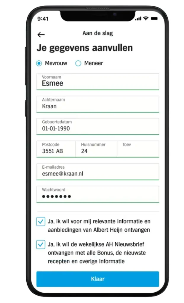 account aanmaken