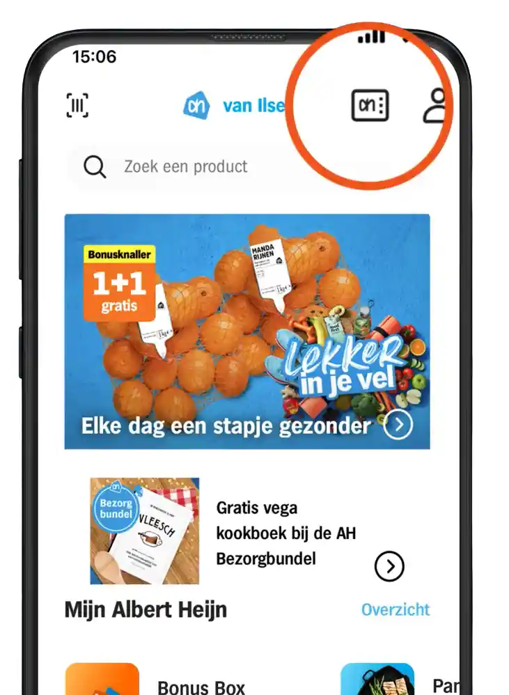 Klik op de scanoptie